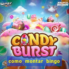 como montar bingo brinquedos toia